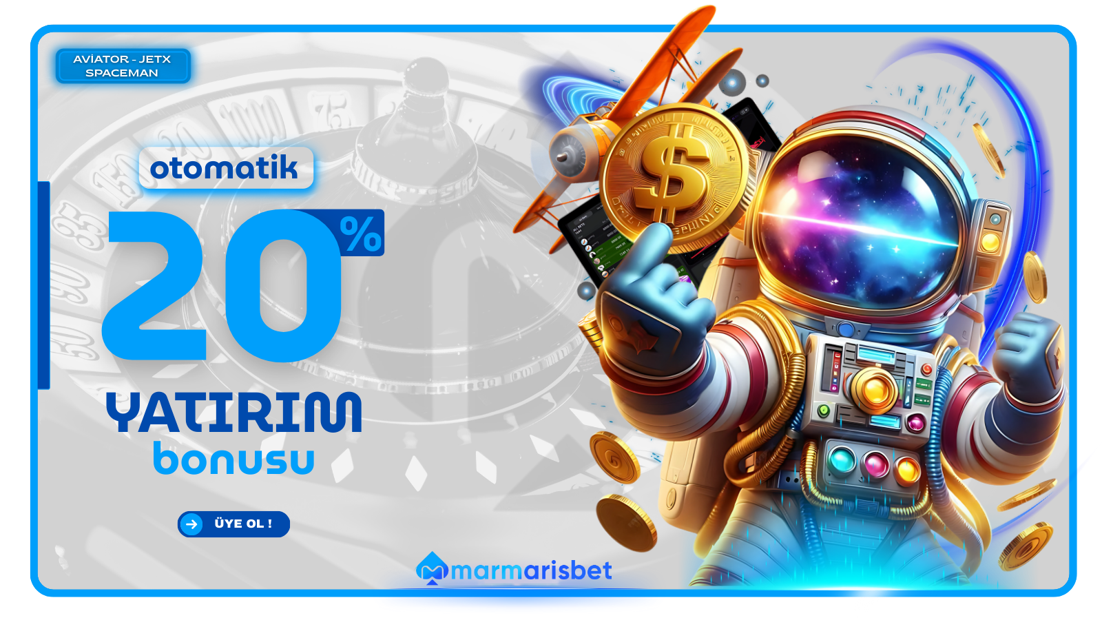 %20 Aviatör / JetX / Spaceman Yatırım Bonusu